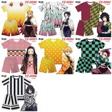 Demon Slayer anime ant wrinkled fabric short t-shi...