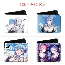 Re:Life in a different world from zero anime wallet purse