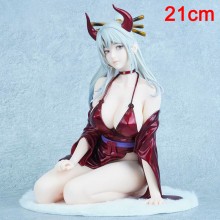 One Piece Kimono Yamato sitting anime figure 21cm