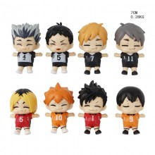 8pcs/set Haikyuu eat full anime figures(OPP bag)