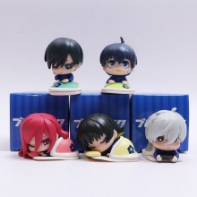 5pcs/set Blue Lock Sleeping anime figures