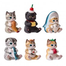 Mofusand Cats Hippers anime figures set(6pcs a set)