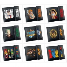 One Piece anime snap wallet buckle purse