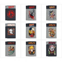 Naruto anime Three Fold Button Wallet Purse
