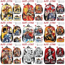 Fairy Tail anime nylon backpack bag shoulder penci...