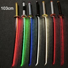 103CM Demon Slayer cosplay wooden swords lightsaber