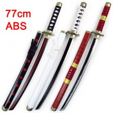 One Piece Zoro Law anime cosplay ABS weapon knife swords 77CM
