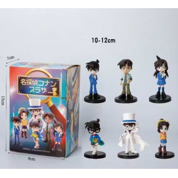 6Pcs/set Detective Conan anime figures
