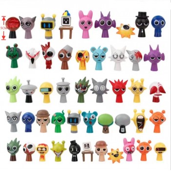 48Pcs/set Sprunki Incredibox game figures(OPP bag)
