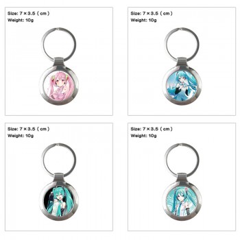 Hatsune Miku anime keyring key chains