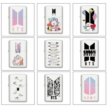 BTS BT21 star Single-sided Zippo Oil Lighter