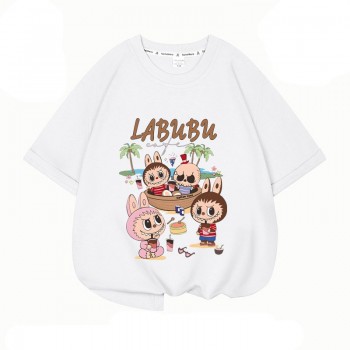 Labubu Monster anime Short sleeve Cotton T-shirts