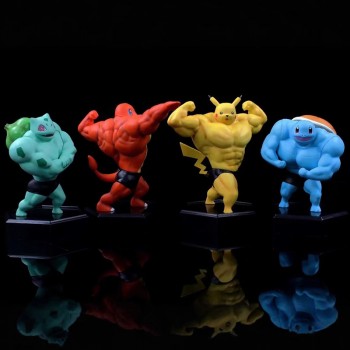 Pokemon muscle Charmander Squirtle Bulbasaur anime figure