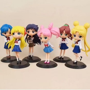 6Pcs/set Sailor Moon anime figures(OPP bag)