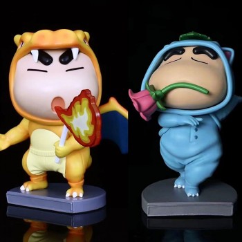 Charizard Venusaur cos Crayon Shin-chan anime figure
