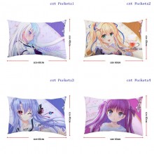 Summer Pockets anime two-sided pillow pillowcase 40*60CM