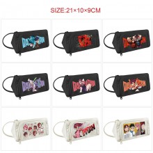 Dandadan anime canvas triangle pen bag pencil case