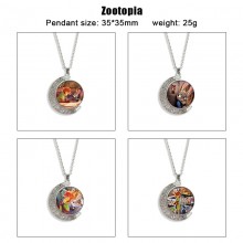 Zootopia anime Two-sided Rotatable Round Crystal N...