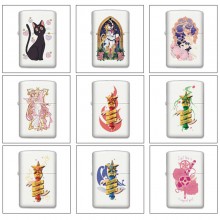 Sailor Moon anime Single-sided Zippo Oil Lighter