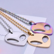 Alien Stainless Steel Rainbow Pendant Chain Neckla...