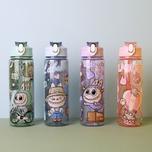 Labubu anime Transparent Water Cup Bottle Kettle w...