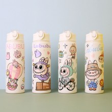 Labubu anime Water Cup Bottle Kettle with Straw 75...