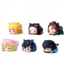 6pcs/set Demon Slayer sleeping anime figures(OPP b...