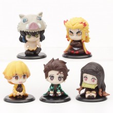 Demon Slayer anime figures set(5pcs a set) no box