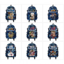 One Piece anime canvas camouflage backpack bag