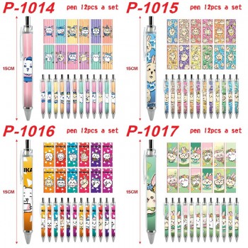 Chiikawa anime ballpoint pen ball pens(12pcs a set)