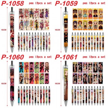 Toilet-bound Hanako-kun anime ballpoint pen ball pens(12pcs a set)