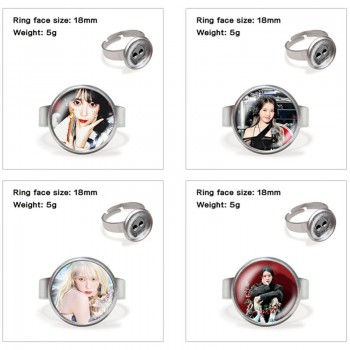 IVE star adjustable rings