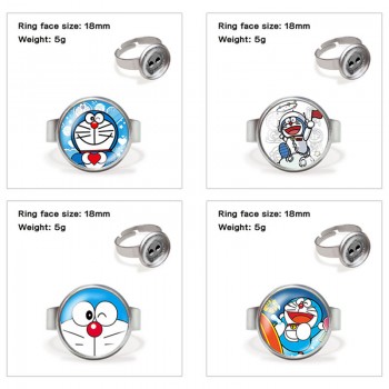 Doraemon anime adjustable rings