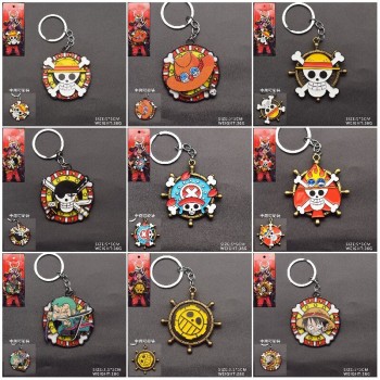 One Piece anime alloy movable key chain