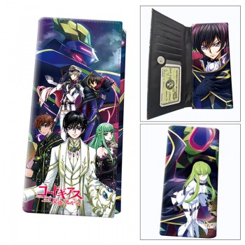 Code Geass anime long wallets card holder purse