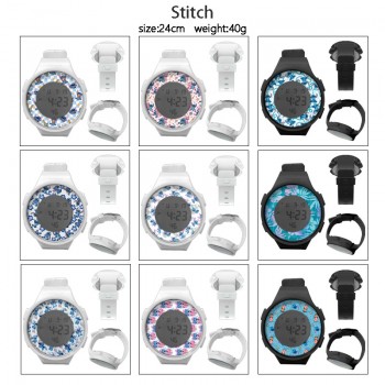 Stitch anime Multifunction Waterproof Electronic Digital Watch