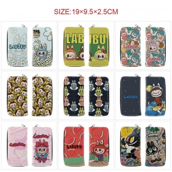 Labubu anime long zipper wallet purse