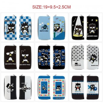 Sanrio BAD BADTZ-MARU penguin anime long zipper wallet purse
