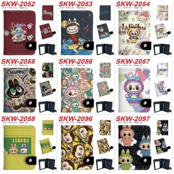 Labubu anime snap wallets buckle purse