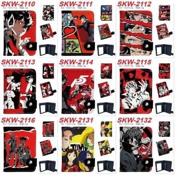 Persona anime snap wallet buckle purse