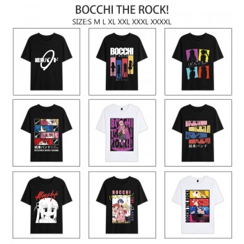 Bocchi The Rock anime summer short sleeve cotton t-shirts