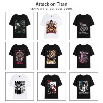 Attack on Titan anime summer short sleeve cotton t-shirts