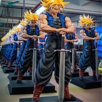 Dragon Ball Z Super Saiyan JT Trunks anime big figure 53cm
