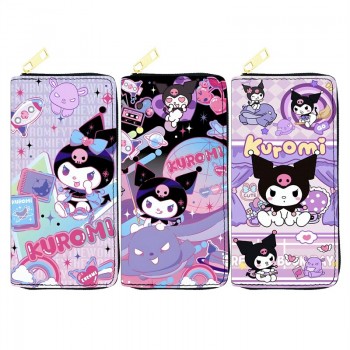 Sanrio Kuromi anime zipper long wallet purse