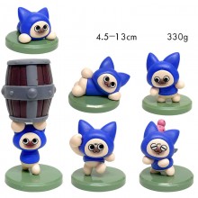 6pcs/set Monster Hunter Felyne game figure(OPP bag...