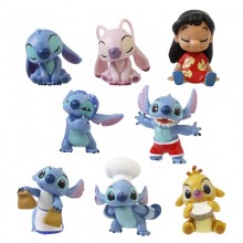 8Pcs/set Stitch anime figures(OPP bag)