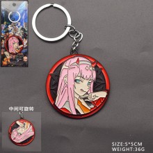 Darling In The Franxx anime alloy movable key chain