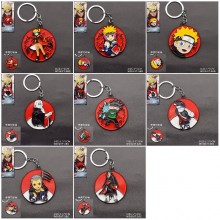 Naruto anime alloy movable key chain