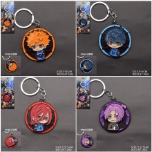 Haikyuu anime alloy movable key chain