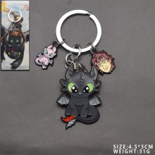 How to Train Your Dragon anime alloy key chain nec...